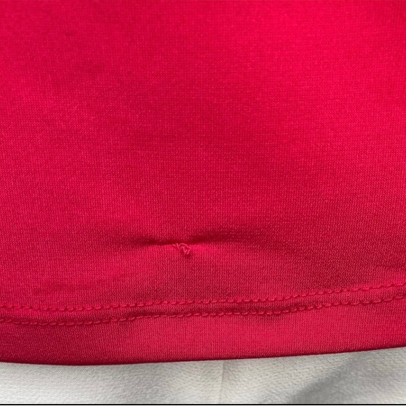 7th AVENUE NEW YORK & COMPANY Rose Pink Cap Short Sleeve V Neck Jersey Shirt, L - Picture 7 of 9